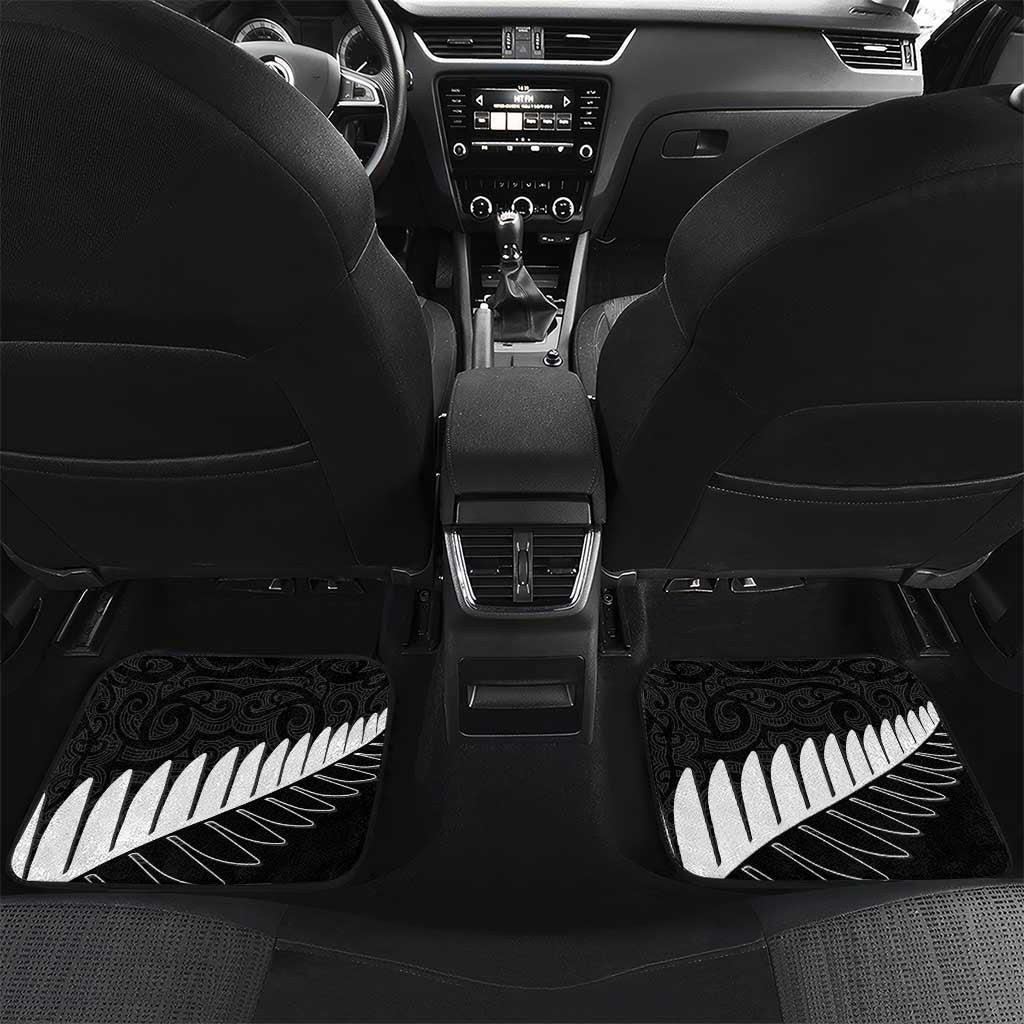 New Zealand and West Indies Cricket Custom Car Mats Black Cap Windies Together - Wonder Print Shop