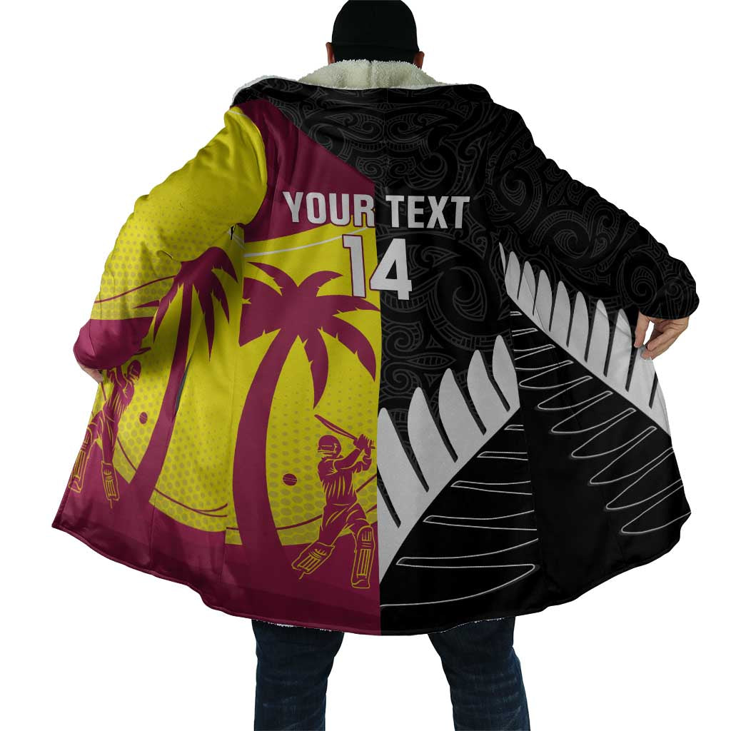 New Zealand and West Indies Cricket Custom Cloak Black Cap Windies Together - Wonder Print Shop