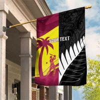 New Zealand and West Indies Cricket Custom Garden Flag Black Cap Windies Together - Wonder Print Shop