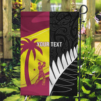 New Zealand and West Indies Cricket Custom Garden Flag Black Cap Windies Together - Wonder Print Shop