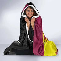 New Zealand and West Indies Cricket Custom Hooded Blanket Black Cap Windies Together - Wonder Print Shop