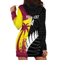 New Zealand and West Indies Cricket Custom Hoodie Dress Black Cap Windies Together - Wonder Print Shop