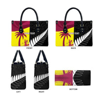 New Zealand and West Indies Cricket Custom Leather Bag Black Cap Windies Together - Wonder Print Shop