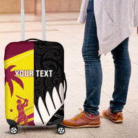 New Zealand and West Indies Cricket Custom Luggage Cover Black Cap Windies Together - Wonder Print Shop