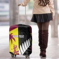 New Zealand and West Indies Cricket Custom Luggage Cover Black Cap Windies Together - Wonder Print Shop