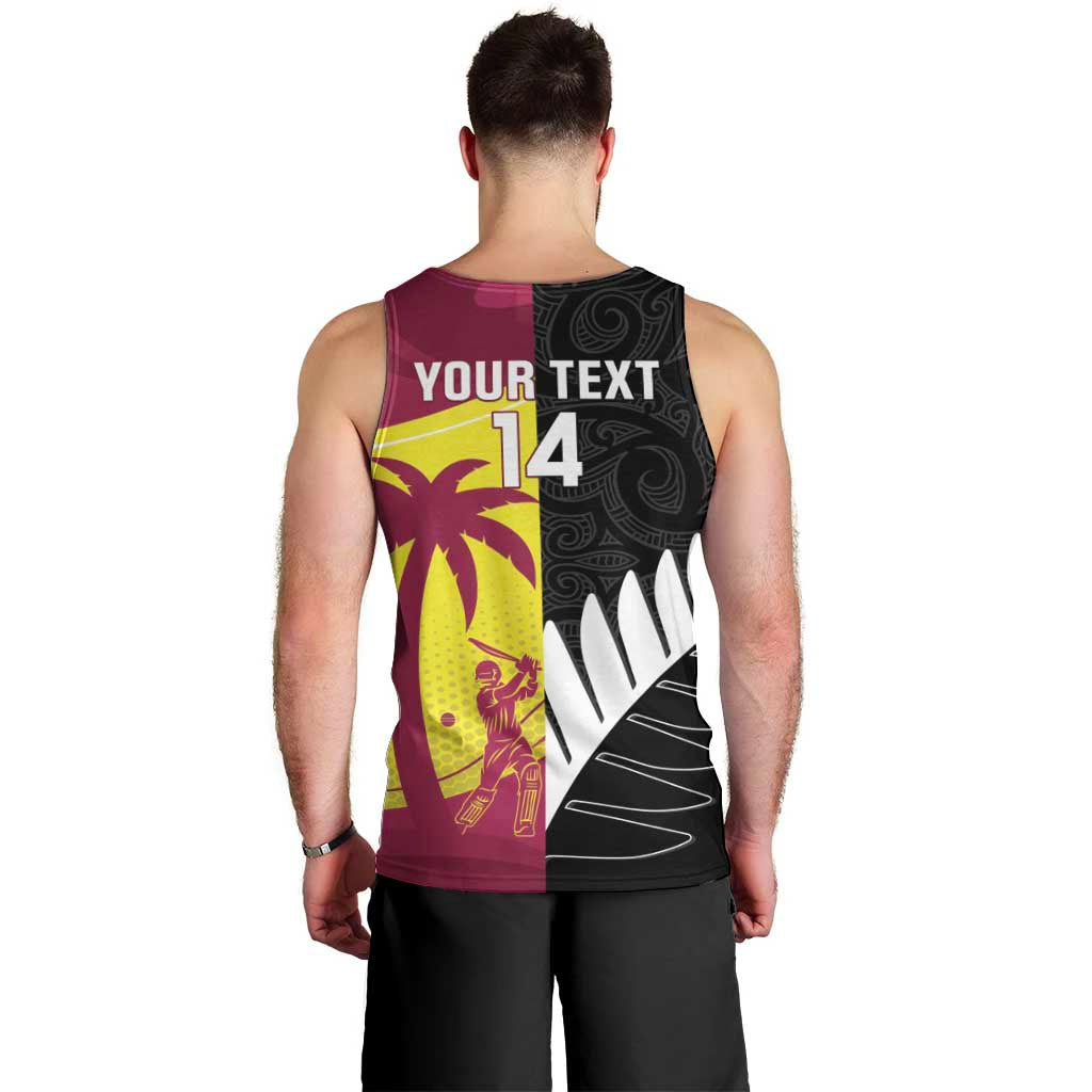 New Zealand and West Indies Cricket Custom Men Tank Top Black Cap Windies Together - Wonder Print Shop