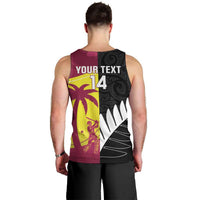 New Zealand and West Indies Cricket Custom Men Tank Top Black Cap Windies Together - Wonder Print Shop