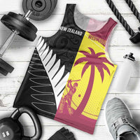 New Zealand and West Indies Cricket Custom Men Tank Top Black Cap Windies Together - Wonder Print Shop