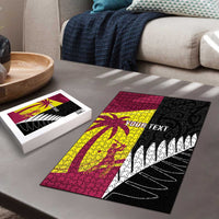 New Zealand and West Indies Cricket Custom Puzzle Black Cap Windies Together - Wonder Print Shop