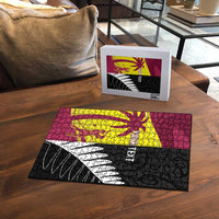 New Zealand and West Indies Cricket Custom Puzzle Black Cap Windies Together - Wonder Print Shop