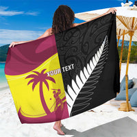 New Zealand and West Indies Cricket Custom Sarong Black Cap Windies Together - Wonder Print Shop