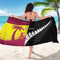New Zealand and West Indies Cricket Custom Sarong Black Cap Windies Together - Wonder Print Shop