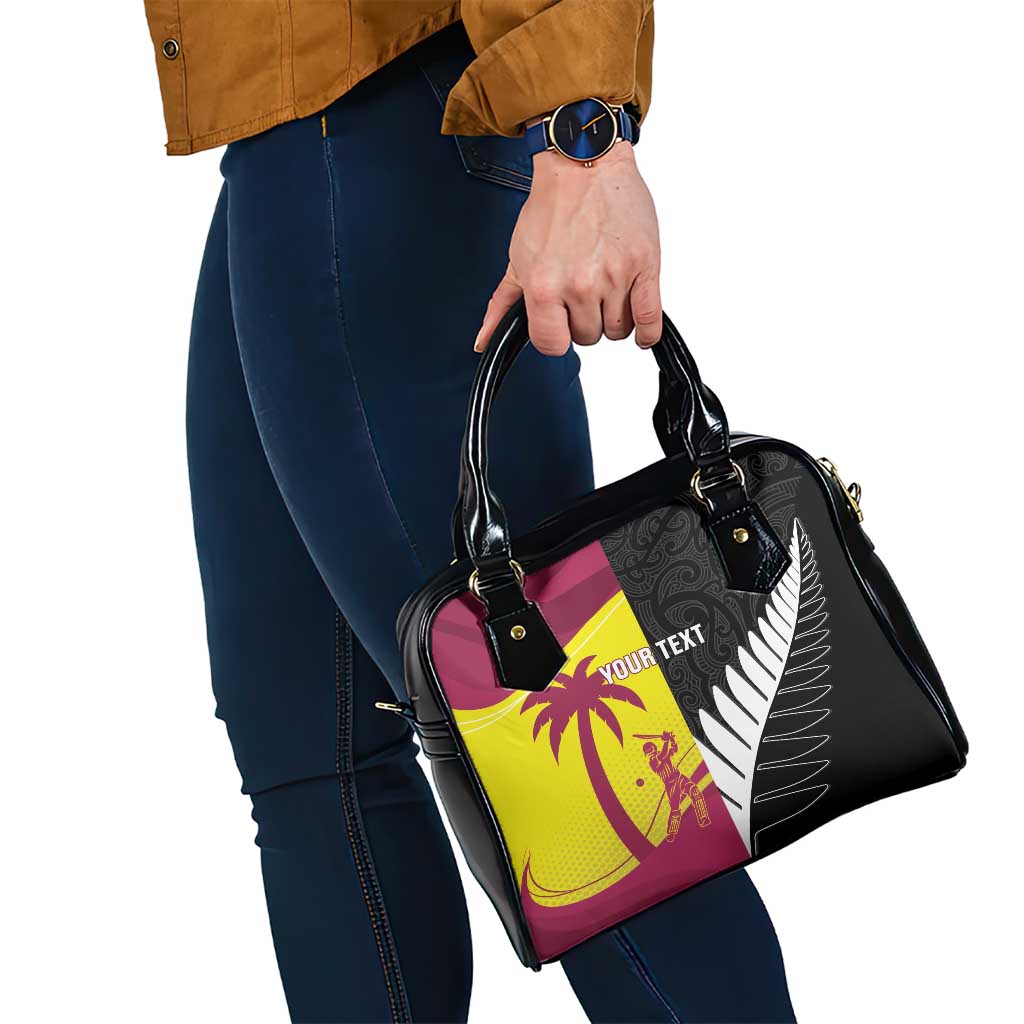 New Zealand and West Indies Cricket Custom Shoulder Handbag Black Cap Windies Together - Wonder Print Shop
