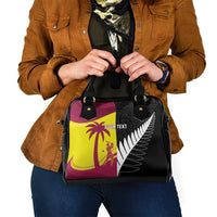 New Zealand and West Indies Cricket Custom Shoulder Handbag Black Cap Windies Together - Wonder Print Shop