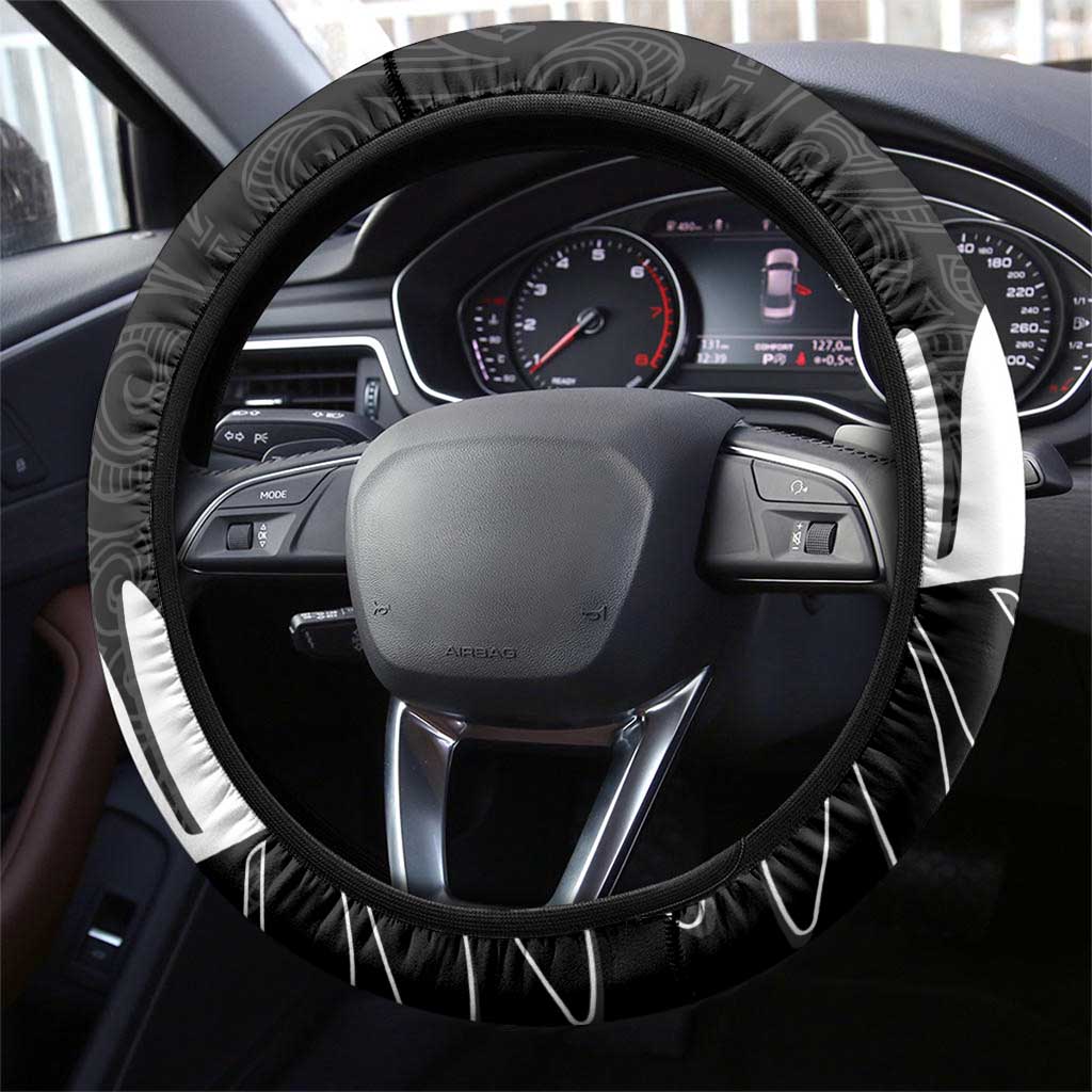 New Zealand and West Indies Cricket Steering Wheel Cover Black Cap Windies Together - Wonder Print Shop