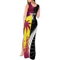 New Zealand and West Indies Cricket Custom Tank Maxi Dress Black Cap Windies Together - Wonder Print Shop