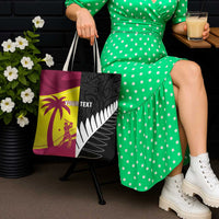 New Zealand and West Indies Cricket Custom Tote Bag Black Cap Windies Together - Wonder Print Shop