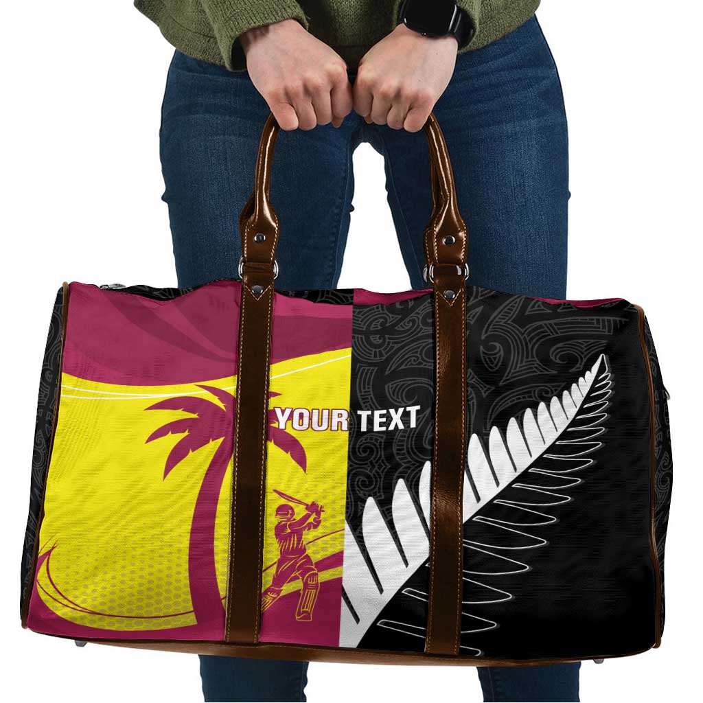 New Zealand and West Indies Cricket Custom Travel Bag Black Cap Windies Together - Wonder Print Shop