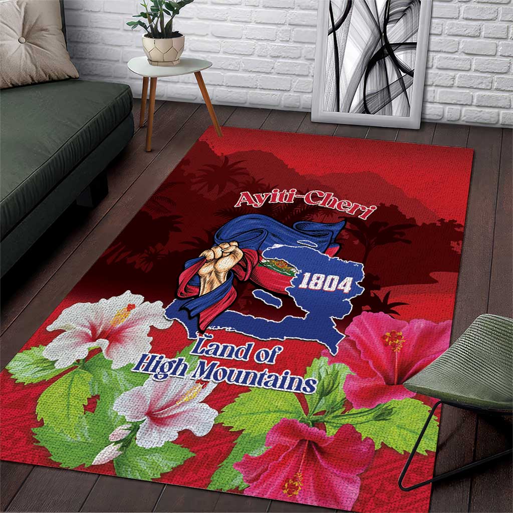 Ayiti-Cheri Independence Day Area Rug Land of High Mountains - Wonder Print Shop