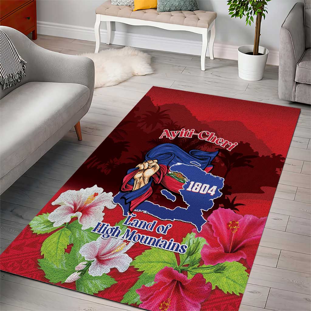 Ayiti-Cheri Independence Day Area Rug Land of High Mountains - Wonder Print Shop