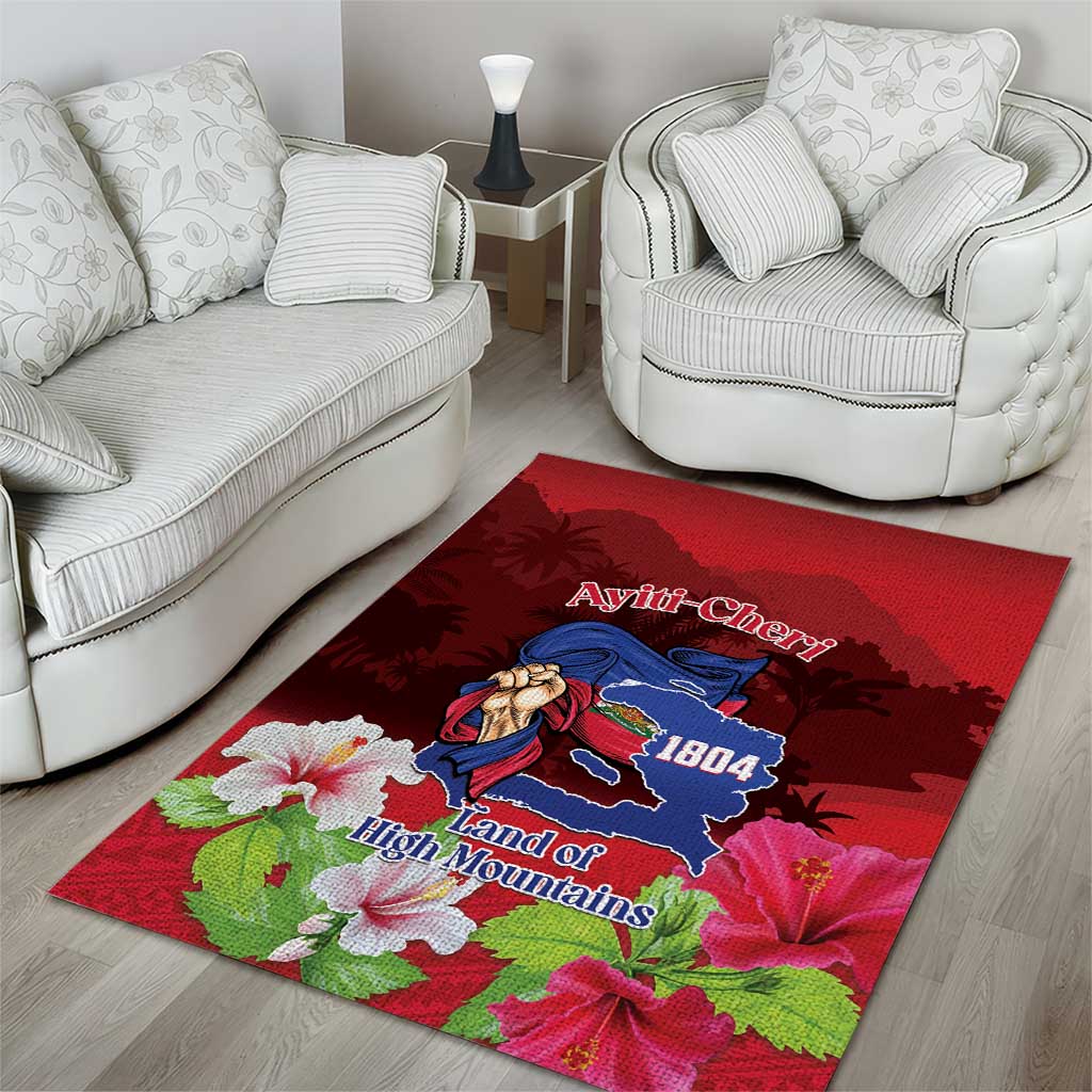 Ayiti-Cheri Independence Day Area Rug Land of High Mountains - Wonder Print Shop