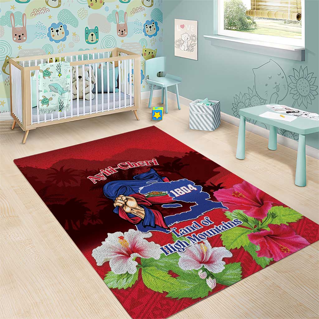 Ayiti-Cheri Independence Day Area Rug Land of High Mountains - Wonder Print Shop