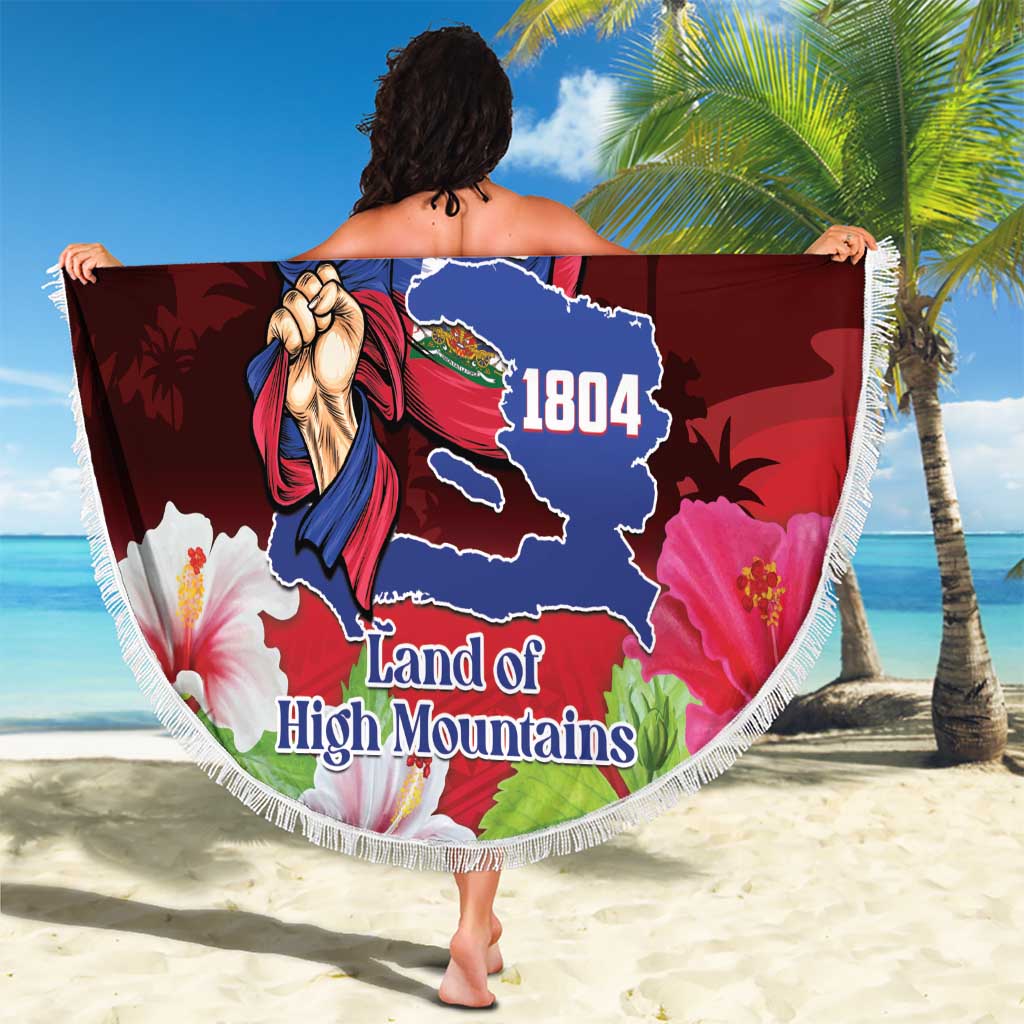 Ayiti-Cheri Independence Day Beach Blanket Land of High Mountains - Wonder Print Shop