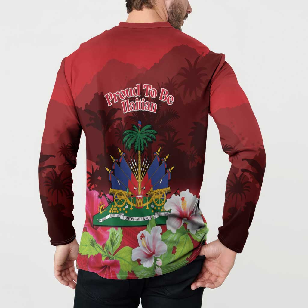 Ayiti-Cheri Independence Day Button Sweatshirt Land of High Mountains - Wonder Print Shop