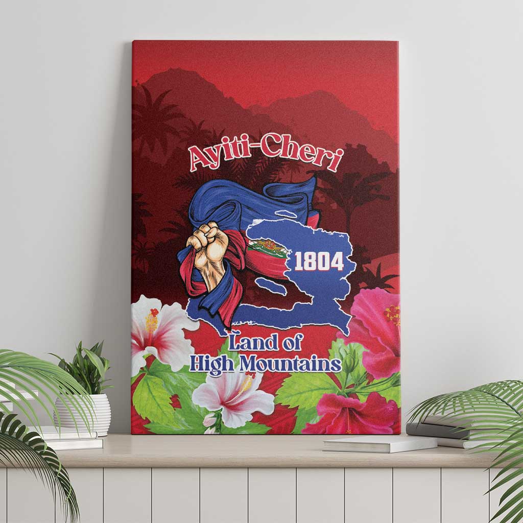 Ayiti-Cheri Independence Day Canvas Wall Art Land of High Mountains - Wonder Print Shop