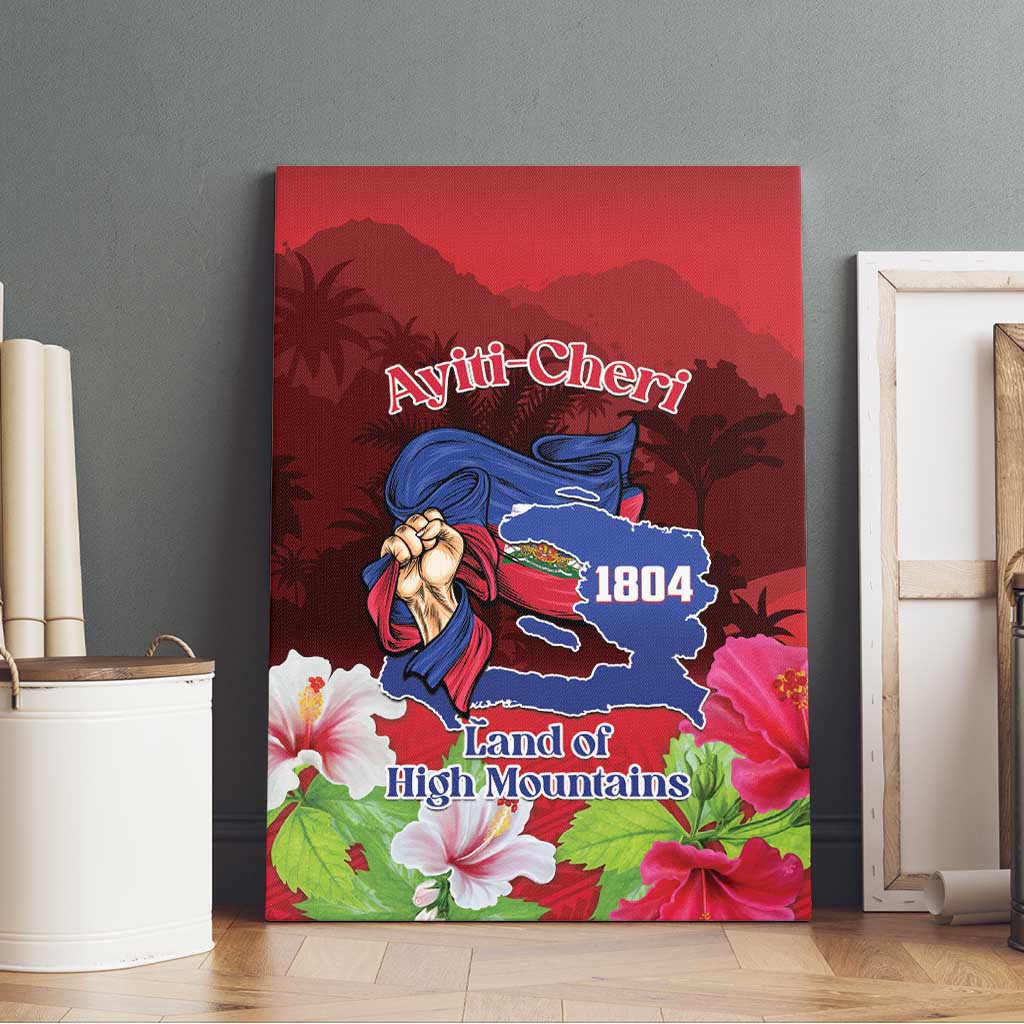 Ayiti-Cheri Independence Day Canvas Wall Art Land of High Mountains - Wonder Print Shop