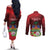 Ayiti-Cheri Independence Day Couples Matching Off The Shoulder Long Sleeve Dress and Long Sleeve Button Shirt Land of High Mountains
