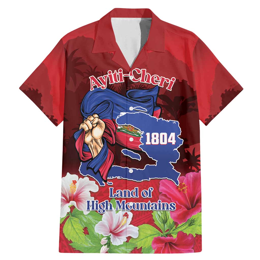 Ayiti-Cheri Independence Day Family Matching Mermaid Dress and Hawaiian Shirt Land of High Mountains - Wonder Print Shop