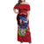 Ayiti-Cheri Independence Day Family Matching Off Shoulder Maxi Dress and Hawaiian Shirt Land of High Mountains - Wonder Print Shop
