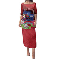 Ayiti-Cheri Independence Day Family Matching Puletasi and Hawaiian Shirt Land of High Mountains - Wonder Print Shop