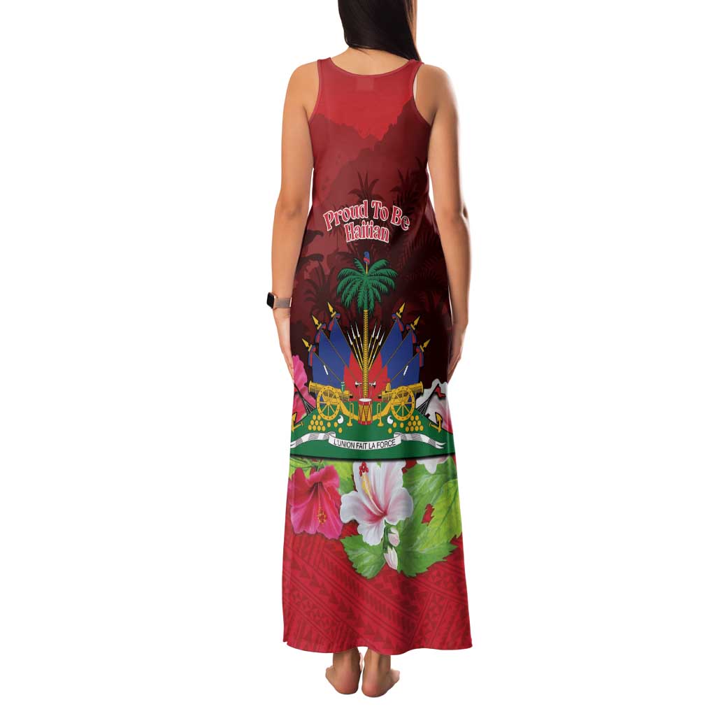 Ayiti-Cheri Independence Day Family Matching Tank Maxi Dress and Hawaiian Shirt Land of High Mountains - Wonder Print Shop