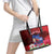 Ayiti-Cheri Independence Day Leather Tote Bag Land of High Mountains - Wonder Print Shop