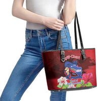 Ayiti-Cheri Independence Day Leather Tote Bag Land of High Mountains - Wonder Print Shop