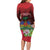 Ayiti-Cheri Independence Day Long Sleeve Bodycon Dress Land of High Mountains - Wonder Print Shop