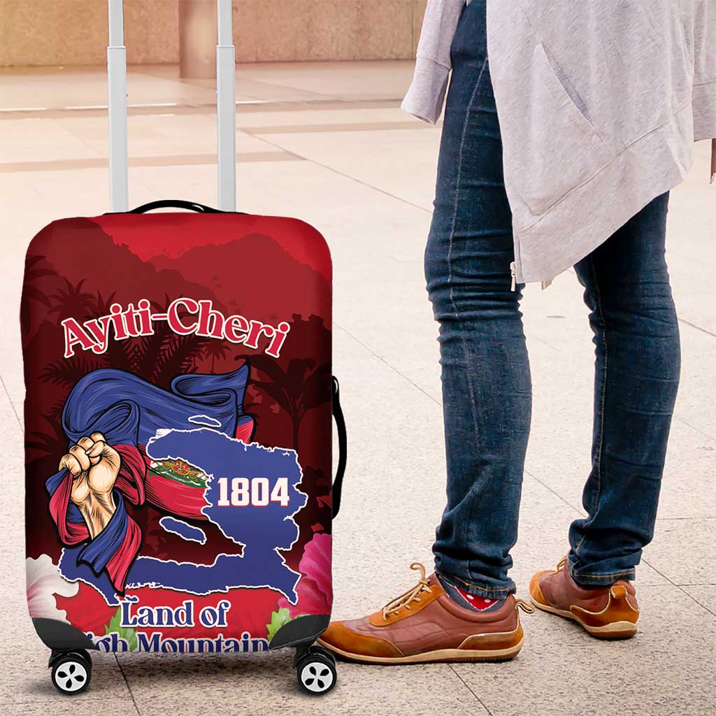 Ayiti-Cheri Independence Day Luggage Cover Land of High Mountains - Wonder Print Shop