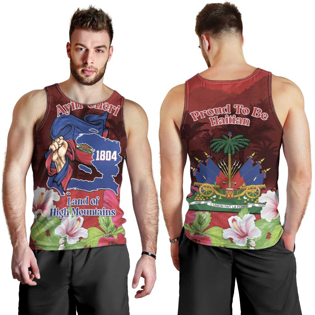 Ayiti-Cheri Independence Day Men Tank Top Land of High Mountains - Wonder Print Shop
