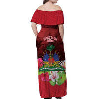 Ayiti-Cheri Independence Day Off Shoulder Maxi Dress Land of High Mountains - Wonder Print Shop