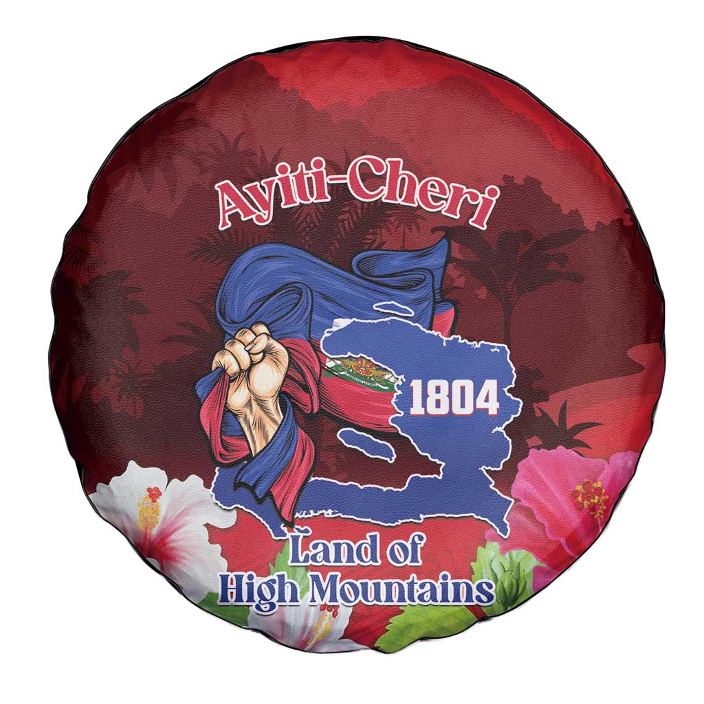 Ayiti-Cheri Independence Day Spare Tire Cover Land of High Mountains - Wonder Print Shop