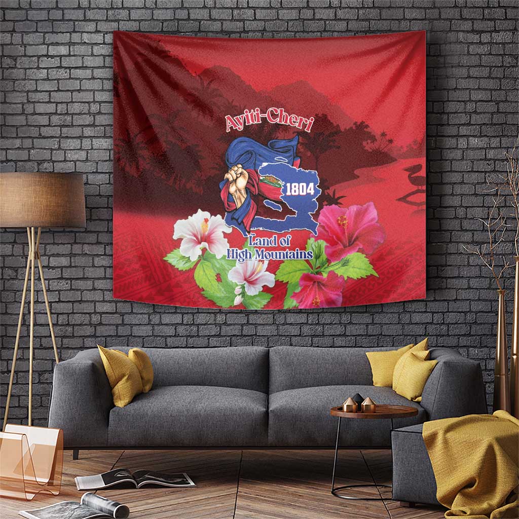 Ayiti-Cheri Independence Day Tapestry Land of High Mountains - Wonder Print Shop