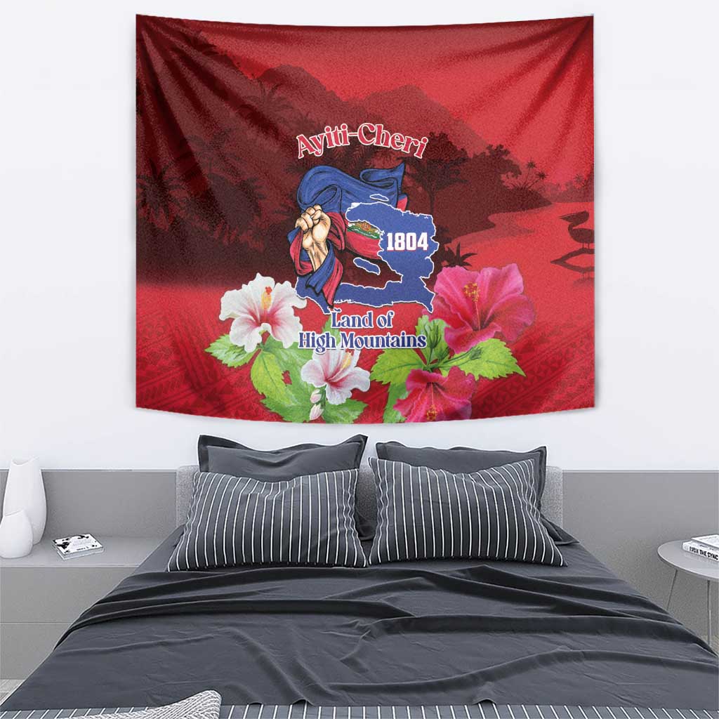 Ayiti-Cheri Independence Day Tapestry Land of High Mountains - Wonder Print Shop
