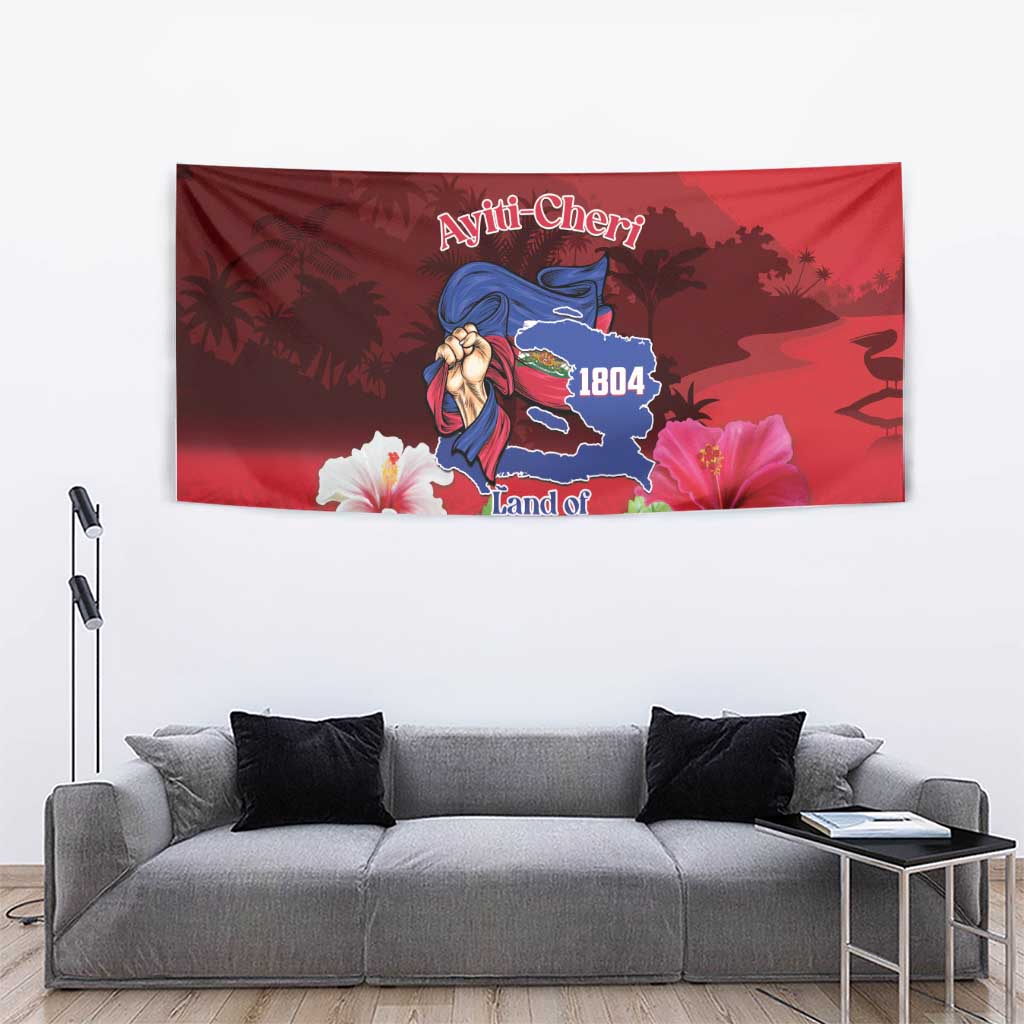 Ayiti-Cheri Independence Day Tapestry Land of High Mountains - Wonder Print Shop