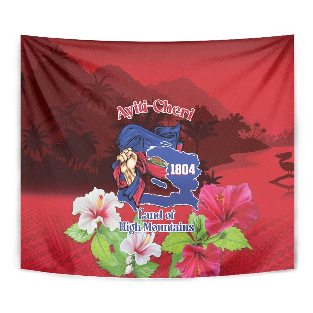 Ayiti-Cheri Independence Day Tapestry Land of High Mountains - Wonder Print Shop