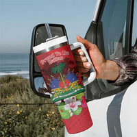 Ayiti-Cheri Independence Day Tumbler With Handle Land of High Mountains - Wonder Print Shop