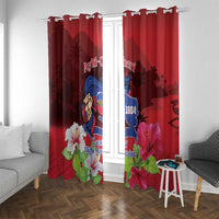 Ayiti-Cheri Independence Day Window Curtain Land of High Mountains - Wonder Print Shop