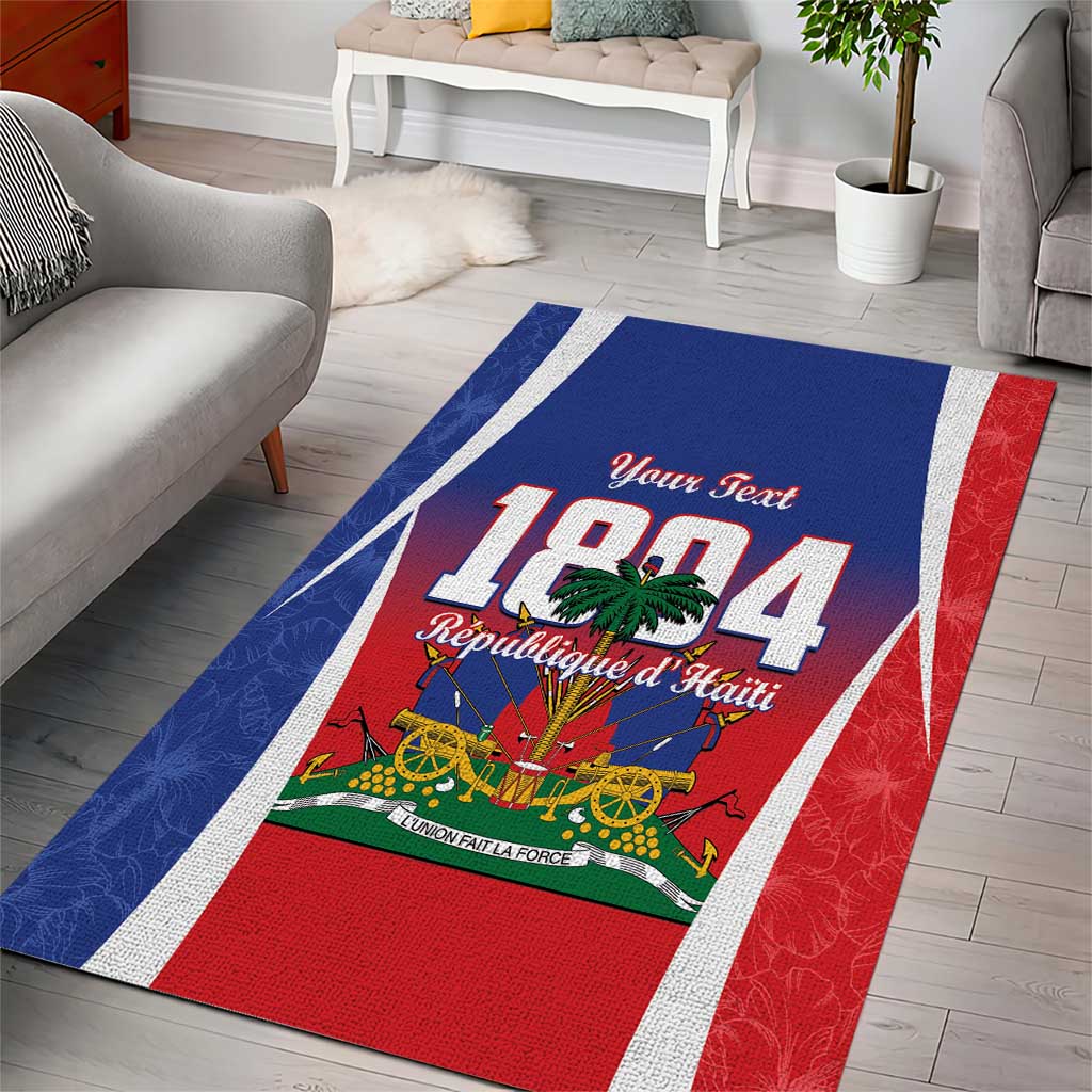 Personalized Haiti 1804 Area Rug Happy Ayiti Independence Day LT14