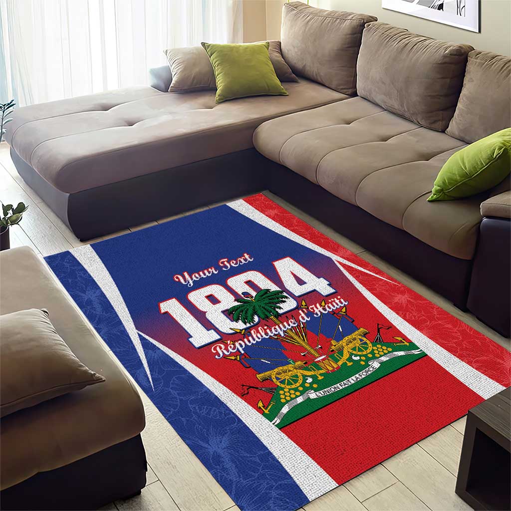 Personalized Haiti 1804 Area Rug Happy Ayiti Independence Day LT14